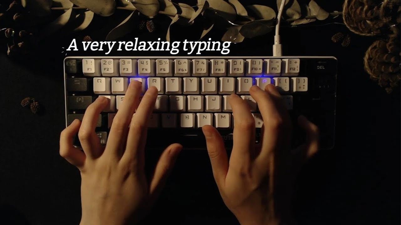 ASMR Sonidos de lluvia y teclado para ayudarte a estudiar | concentrarte | descansar