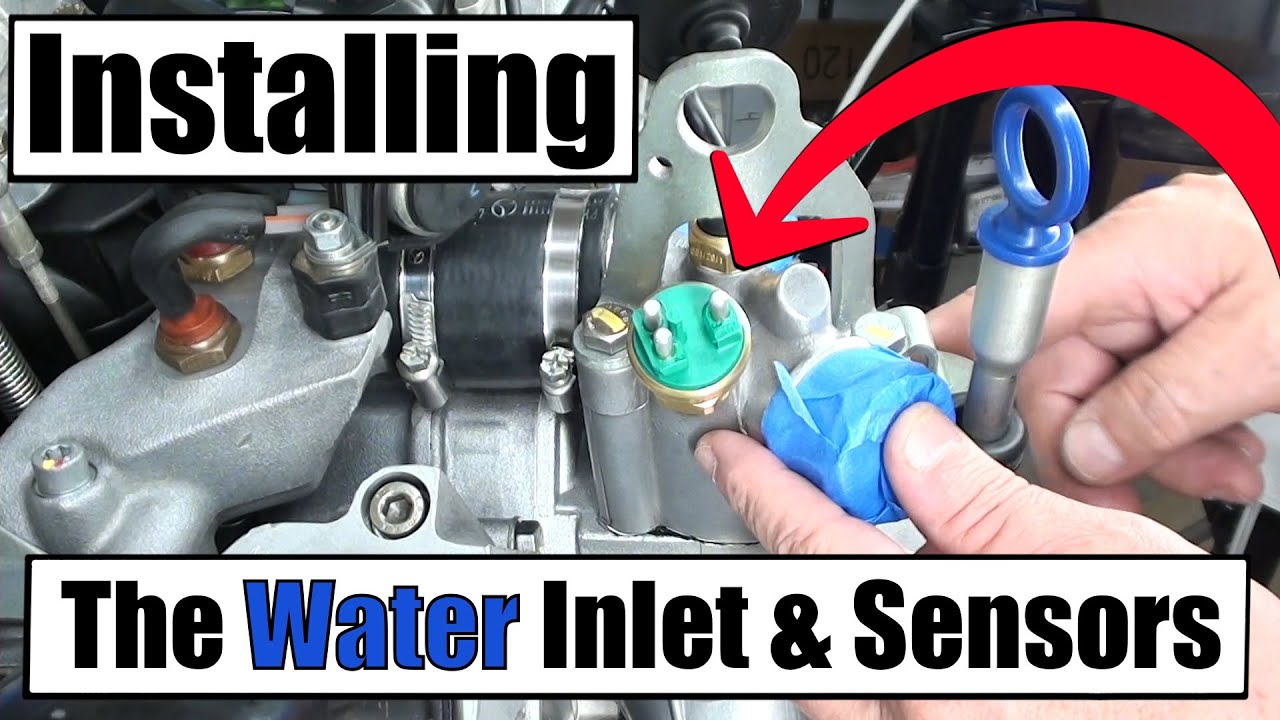 560SL - Installing The Water Inlet & Sensors