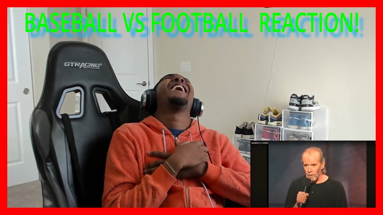 GEORGE CARLIN - Baseball vs Football REACTION