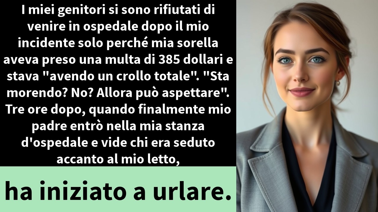 I miei genitori si sono rifiutati di venire in ospedale dopo il mio incidente solo perché mia