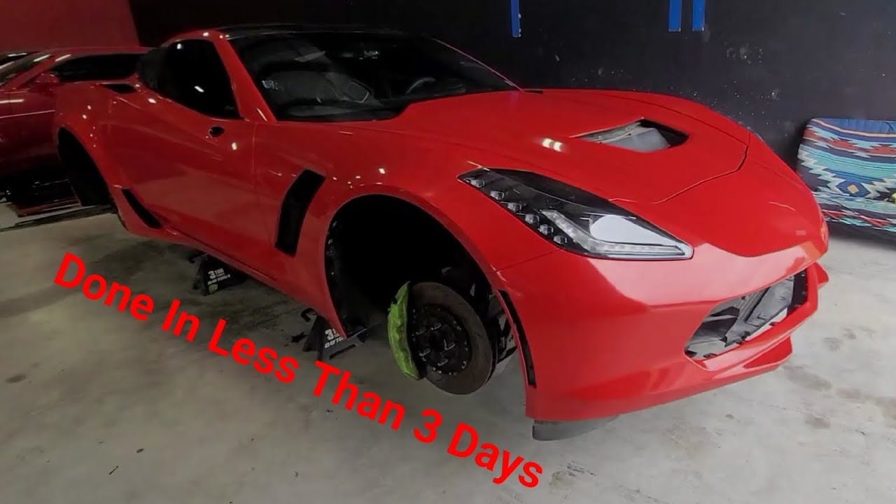 C7 Corvette wrapped in under 3 days !!!