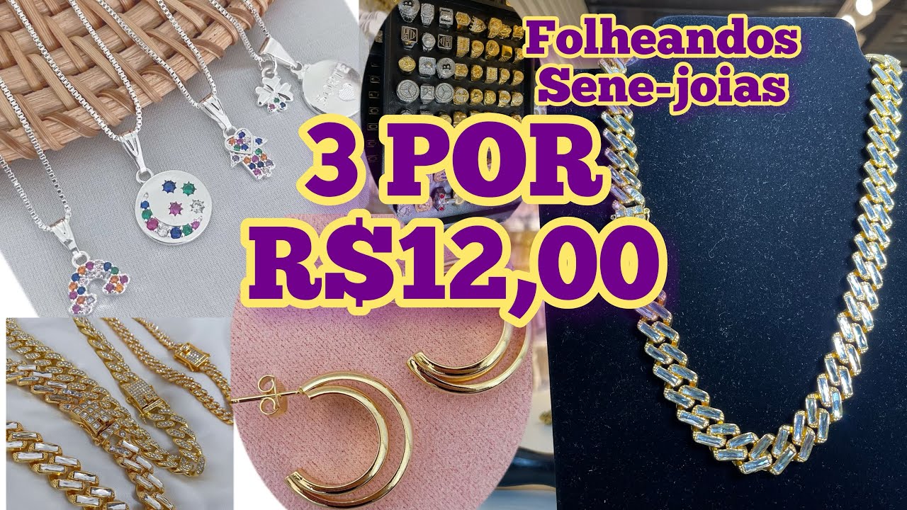 ACHEI NO BRAS - R$4,00 COMPRE FOLHEADOS E SEMI JOIAS DIRETO  DA FABRICA FATURANDO MAIS QUE 200%