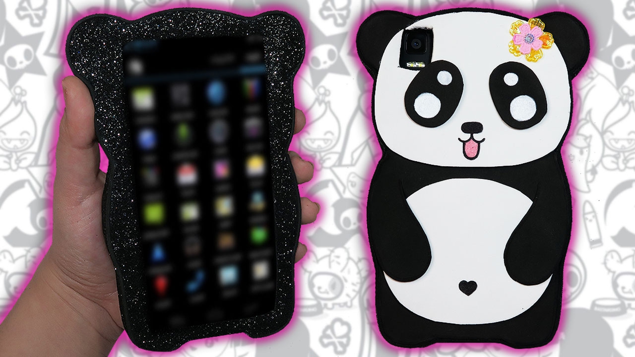 ♥ Tutorial: Funda para Móvil de Panda KAWAII DIY ♥