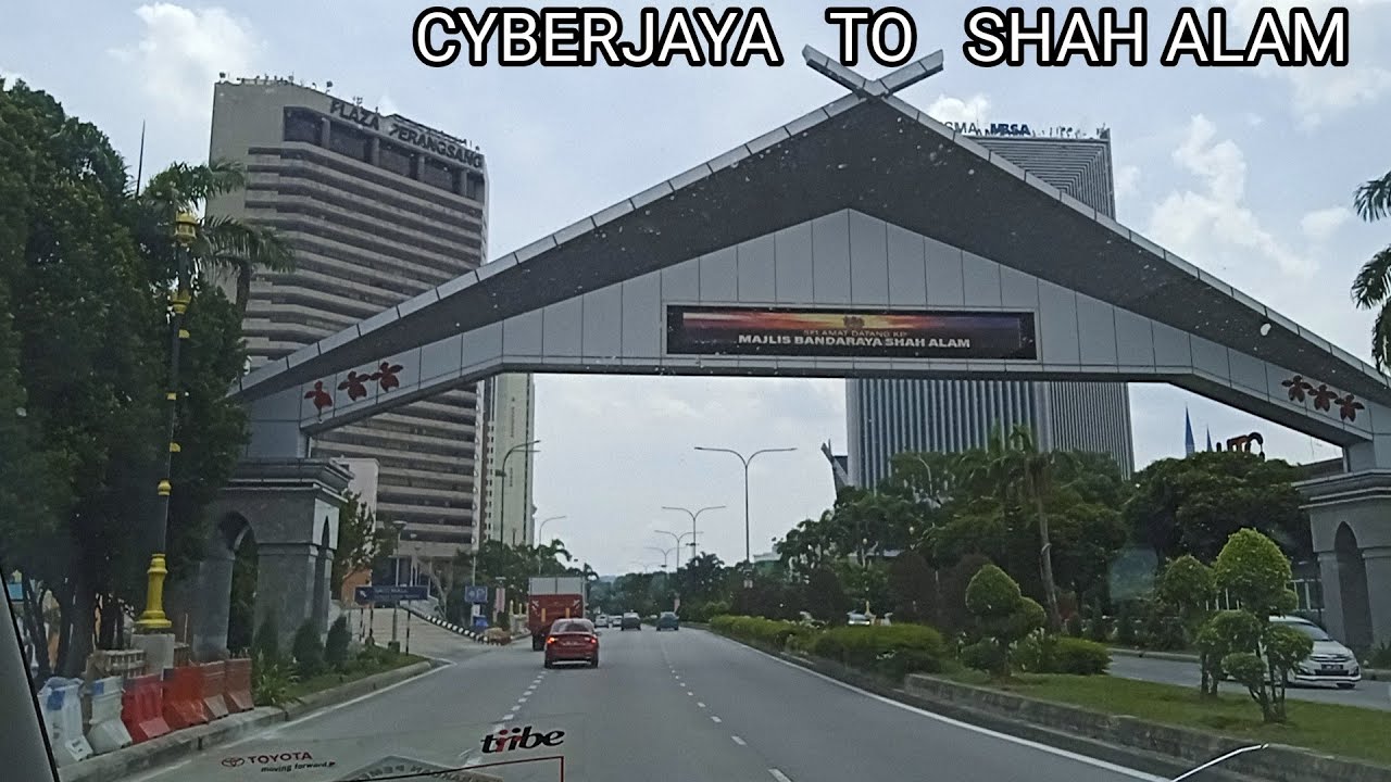 DRIVING CYBERJAYA TO SHAH ALAM SELANGOR MALAYSIA