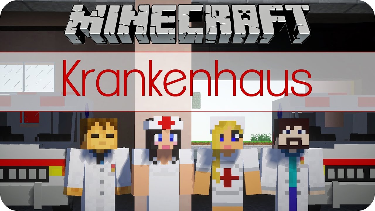 Krankenhaus mit Helipad und Lichtsensor - Minecraft Let´s Show [Download] [DE] [HD]