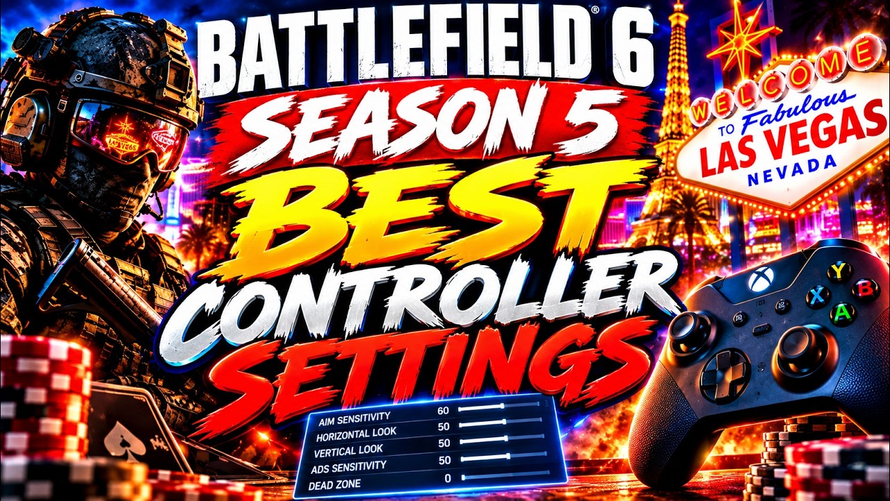 ЛУЧШИЕ настройки контроллера в Battlefield 6: Сезон 5 🎮 (Обновление &laquo;Осада Вегаса&raquo;!)