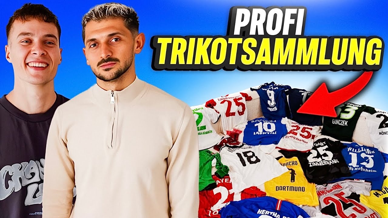 Bundesliga Profi zeigt uns seine KOMPLETTE Trikot Sammlung!