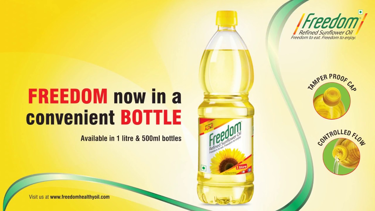 Freedom Sunflower Oil - One Litre Bottle