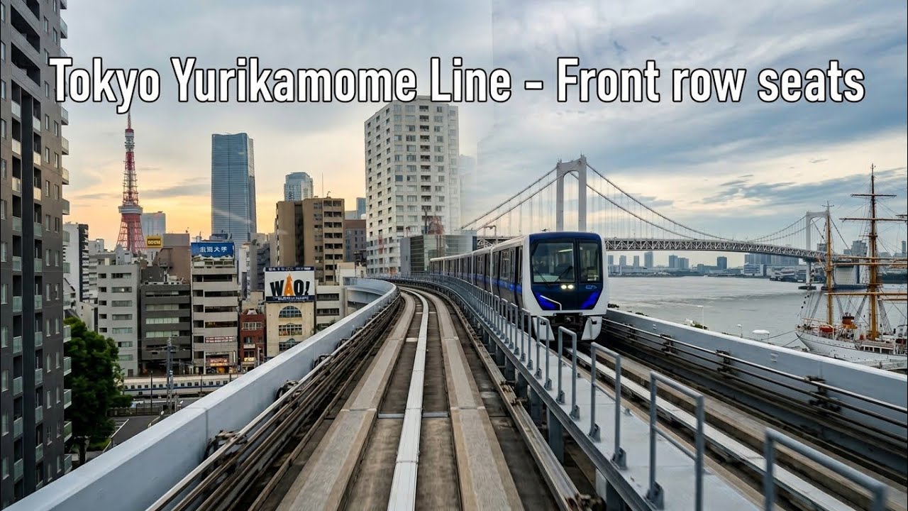 Yurikamome Line | Front Row Seats on this Scenic Ride from Odaiba to Shiodome in Tokyo | ゆりかもめに乗って