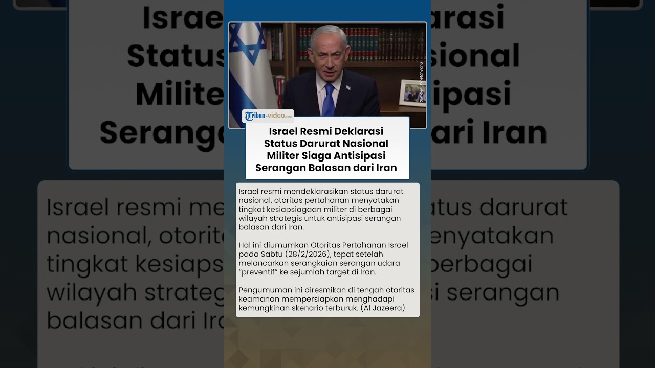 Israel Resmi Deklarasi Status Darurat Nasional, Militer Siaga Antisipasi Serangan Balasan dari Iran