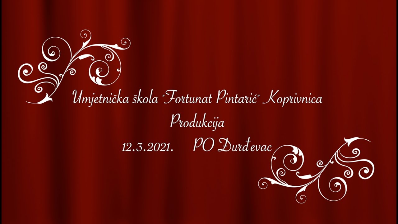 Umjetnička škola Fortunat Pintarić-PO Đurđevac Produkcija 12.3.2021.