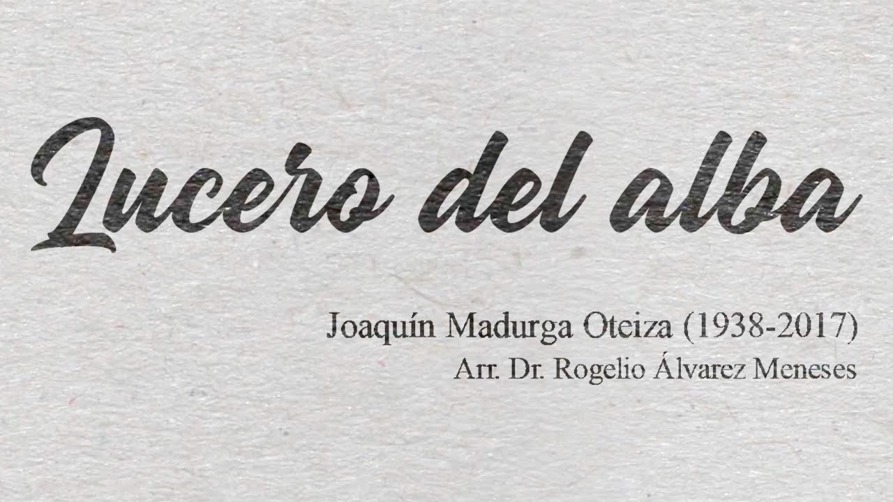 Lucero del alba - Joaqu&iacute;n Madurga