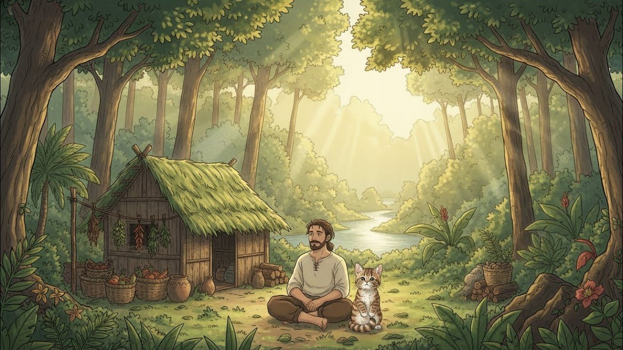 Life in the Amazon Forest 🌿 Cozy Ghibli-Style ASMR Slice of Life | Warm Jungle Living 