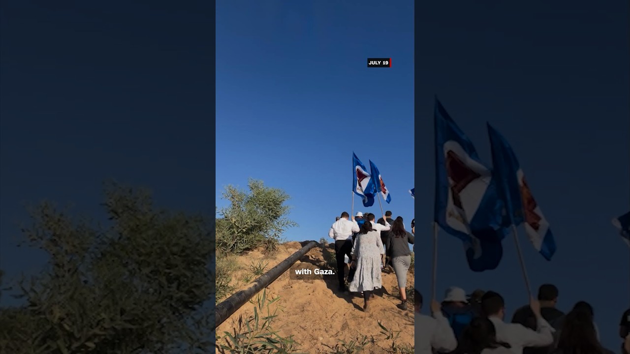 Inside the rally calling for Israeli settlements in Gaza