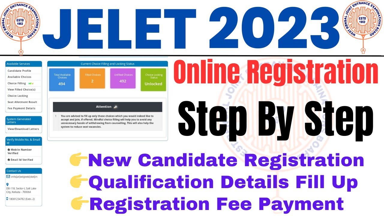 Online Registration For JELET 2023 | Step By Step Process | New Candidate Registration 👉 Fee Payment