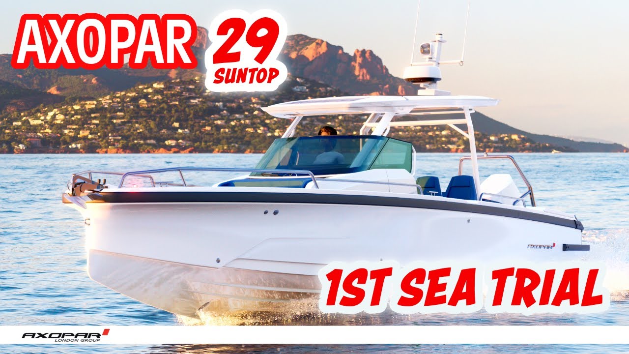 Axopar 29 Sun Top, морские испытания на Майорке, Mercury V10 400 л.с.