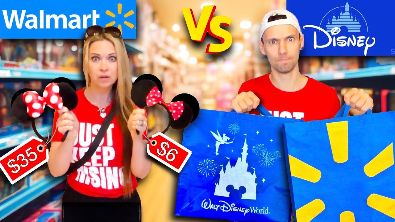 CHEAP vs EXPENSIVE shopping DISNEY and WALMART! shocking!