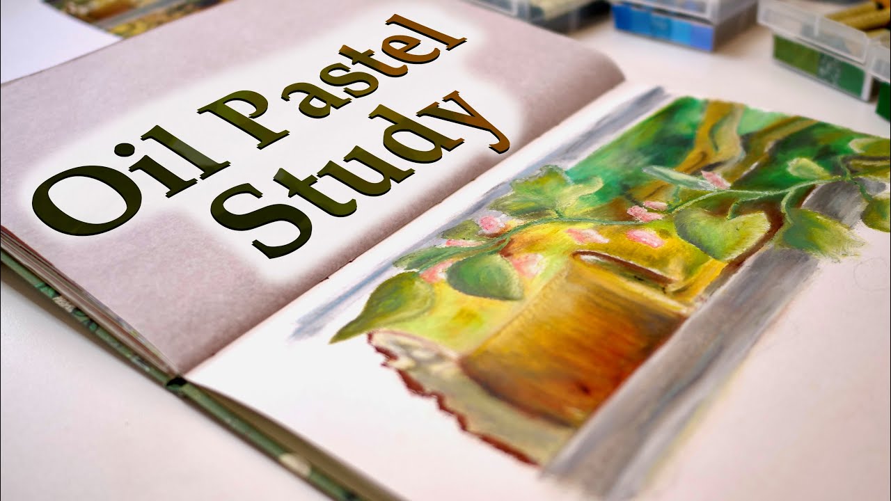 Relaxing Oil Pastel Paint with me - Sorolla Study