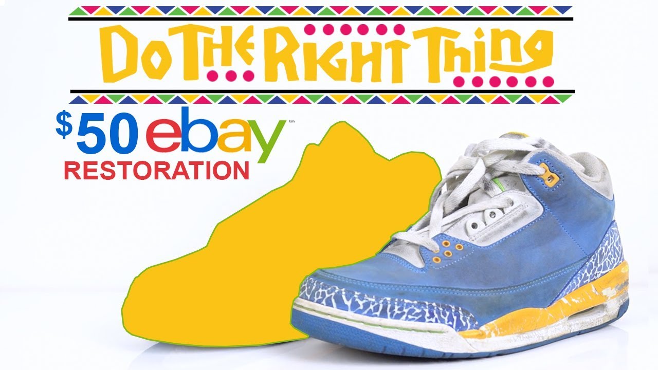 $50 eBay Do the Right Thing Jordan 3's Restored by Vick Almighty