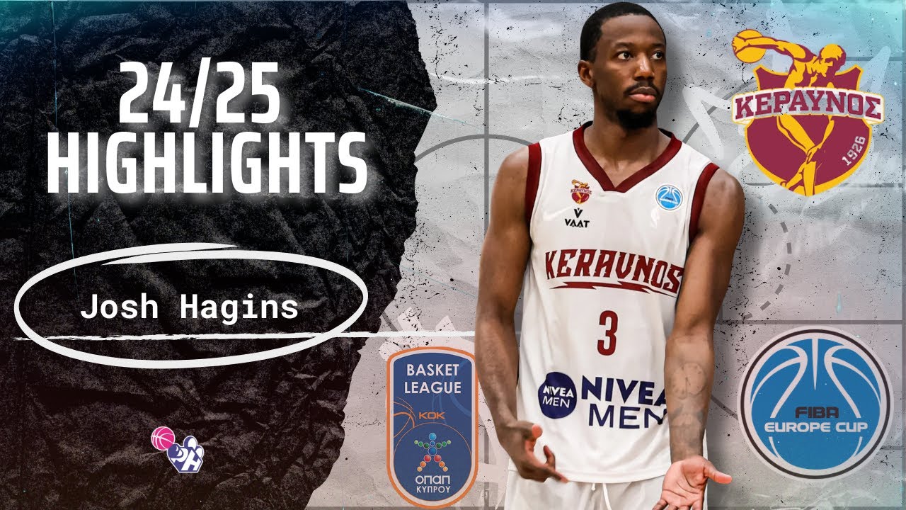 Josh Hagins Highlights 2024/25 || Cyprus OPAP & FIBA Europe Cup ||  Keravnos