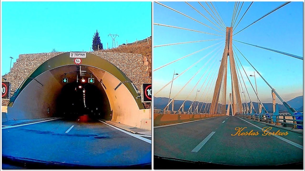 ΣΗΡΑΓΓΑ ΚΛΟΚΟΒΑΣ - ΓΕΦΥΡΑ ΡΙΟΥ ΑΝΤΙΡΡΙΟΥ. KLOKOVA TUNNELS - RIO BRIDGE, ACHAEA, GREECE.