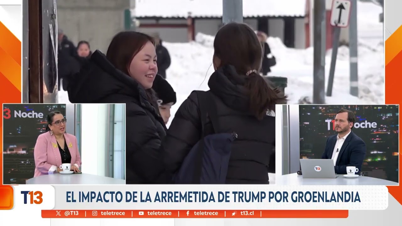El impacto de la arremetida de Trump por Groenlandia - Paz Zárate en T13 Noche