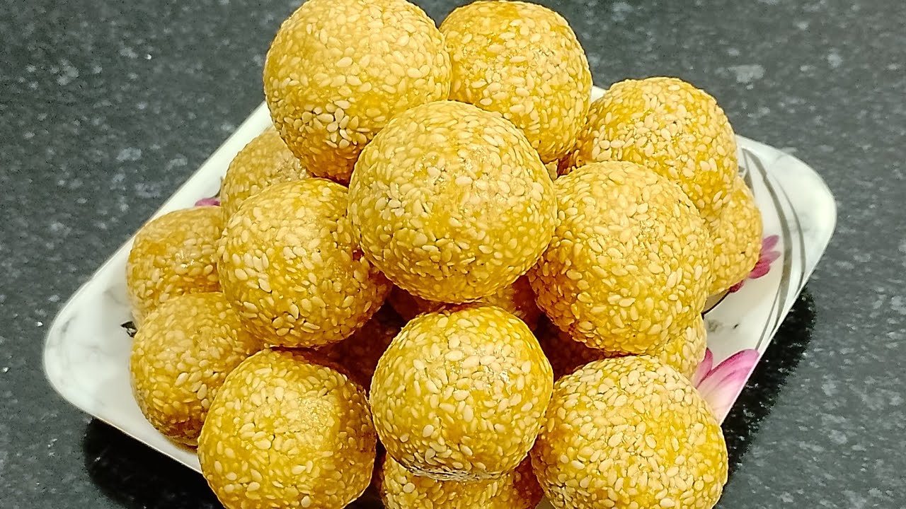 पारंपरिक तिलकुट लड्डू–टिप्स के साथ जिससे यह सॉफ्ट बनेंगे व दांत में नहीं चिपकेंगे । Til gud ke laddu