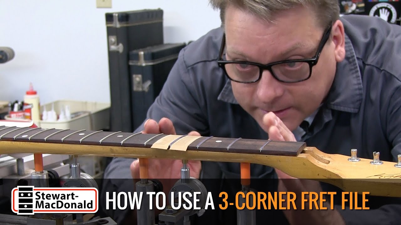 How to shape frets with a 3-corner file
