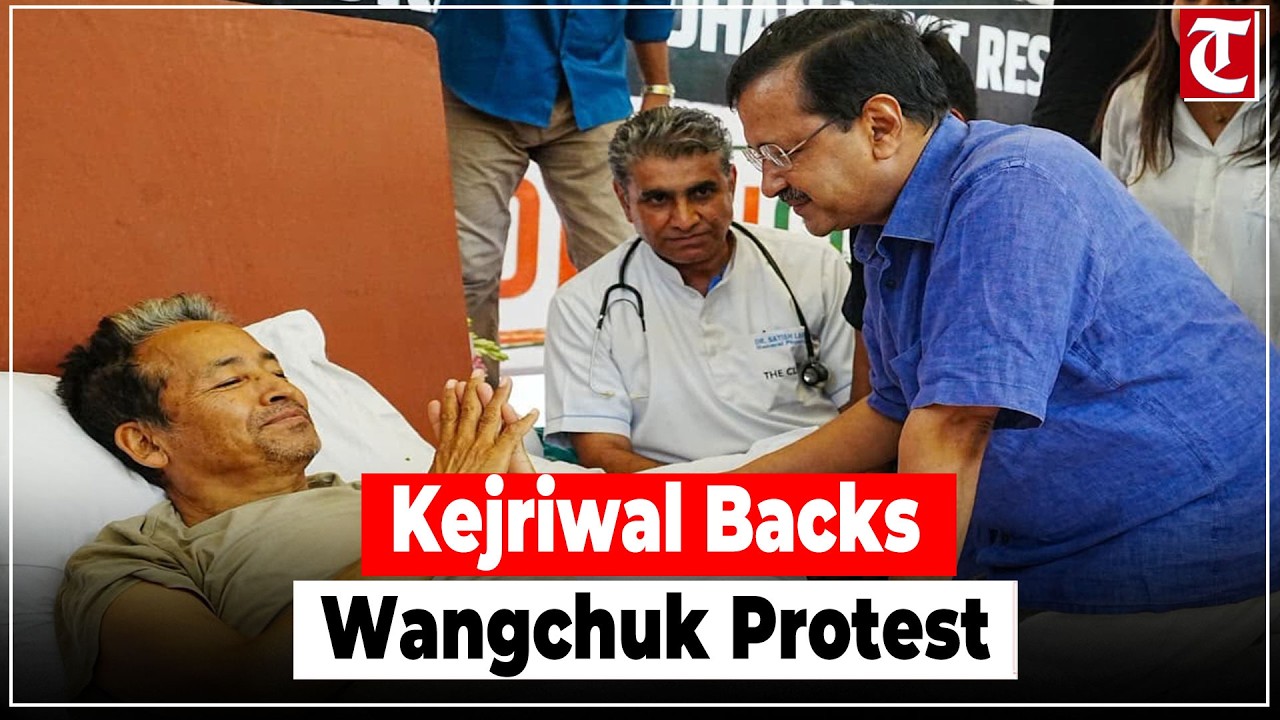 Kejriwal, other opposition leaders visit Wangchuk at Jantar Mantar; back July 20 Parliament protest