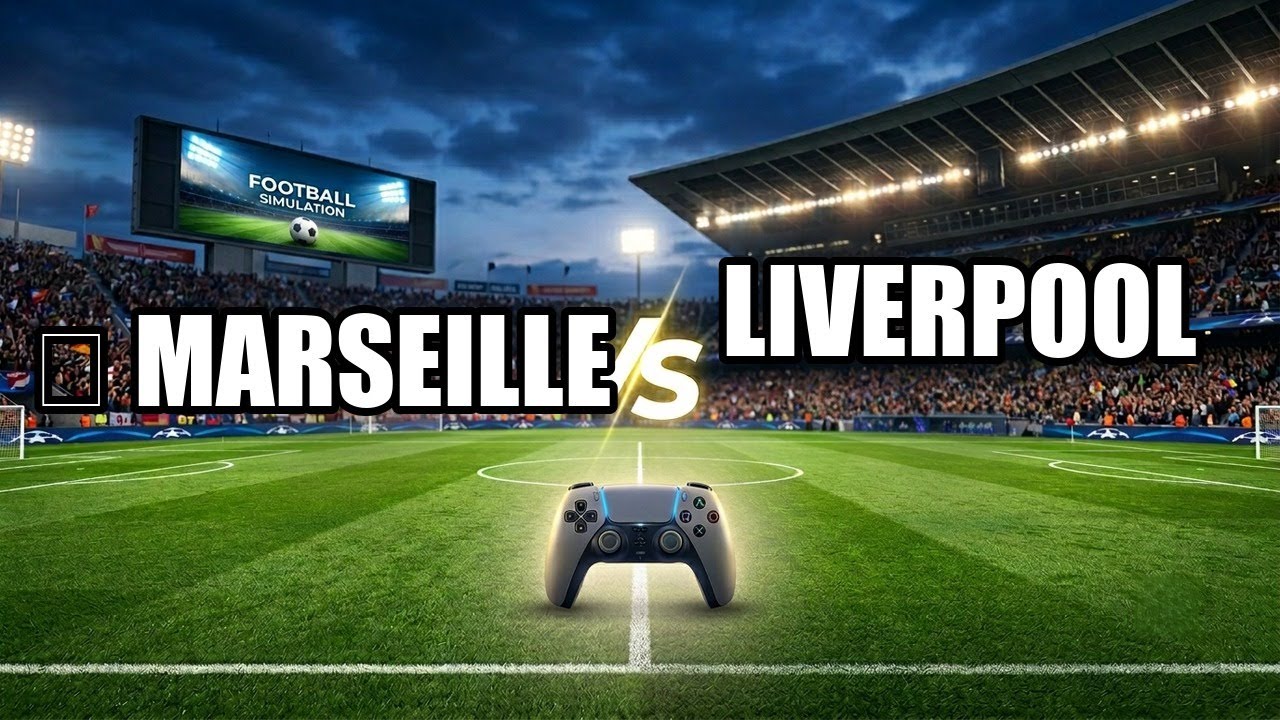 🔴 MARSEILLE vs LIVERPOOL - UEFA Champions League 25/26 Full Match - Video Game Simulation