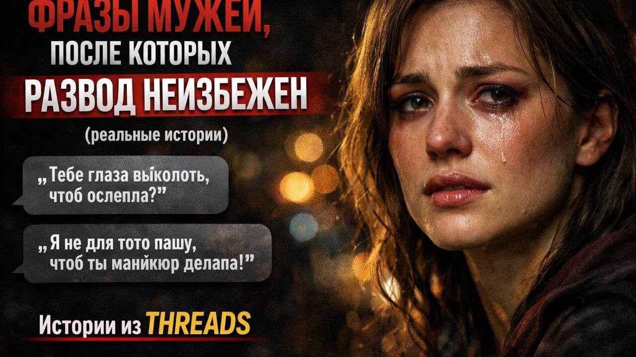 ФРАЗЫ МУЖЕЙ, ПОСЛЕ КОТОРЫХ РАЗВОД НЕИЗБЕЖЕН (реальные истории)
