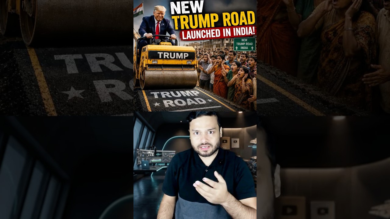 Indians CANNOT BELIEVE The New &lsquo;Donald Trump ROAD&rsquo; Launched in India! Debate Sparked #shorts