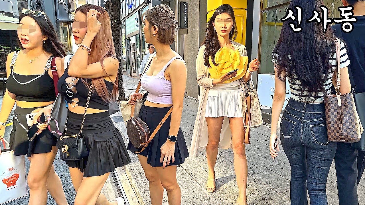 [4K 여름 같은 날씨에 신사동 가로수길 😎😎😎] 이제 서울 강남에는 더운 여름이 왔네요 😅😅😅가로수길을 함께 걸어주세요 👌👌👌SEOUL/KOREA/JUST WALK
