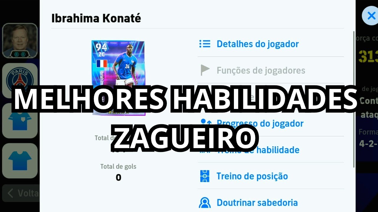 COMO DOUTRINAR AS MELHORES HABILIDADES NO ZAGUEIROS NO EFOOTBALL 2025?#efootball