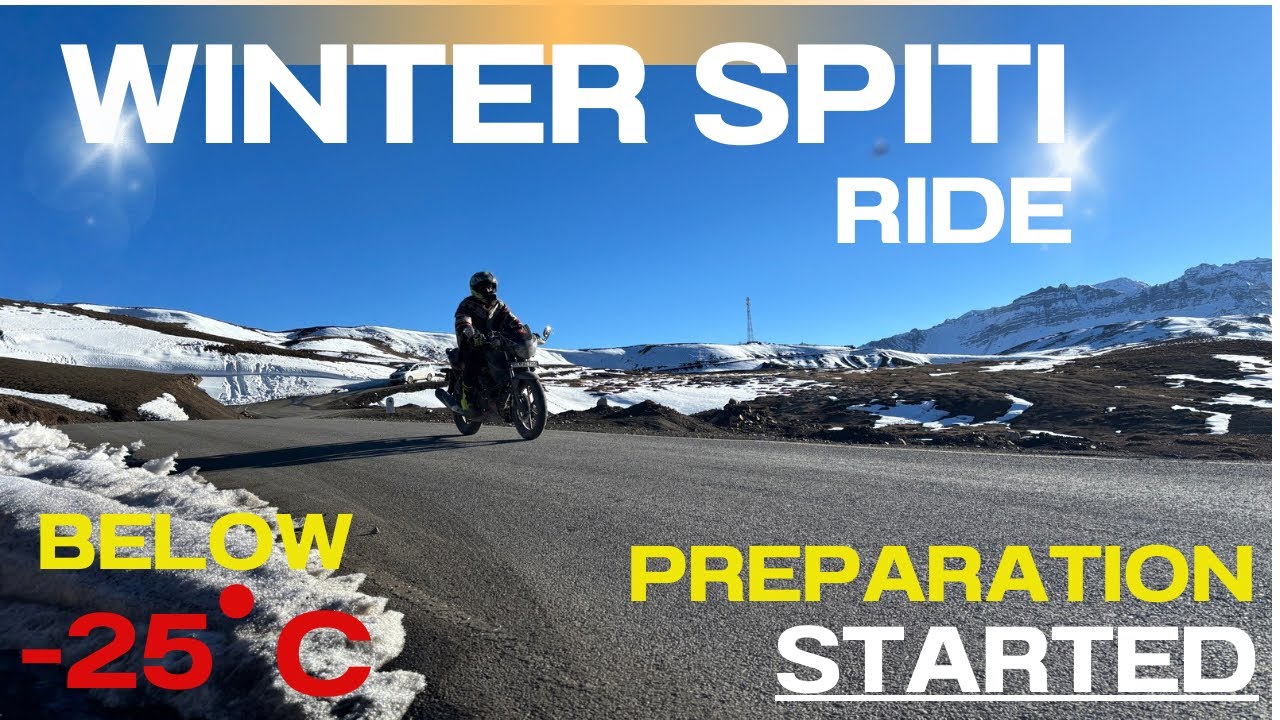 Winter Spiti Ride Preparation 🏍️❄️ | Bike Setup, Gear & Packing for Spiti Valley
