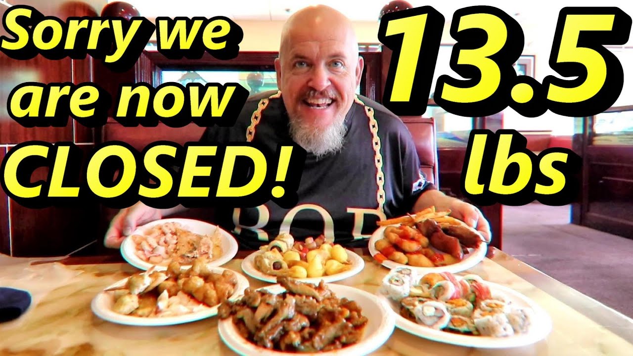 BUFFET BUSTER - They close the buffet on me! 13.5 LBS @ Hibachi & Grill Buffet