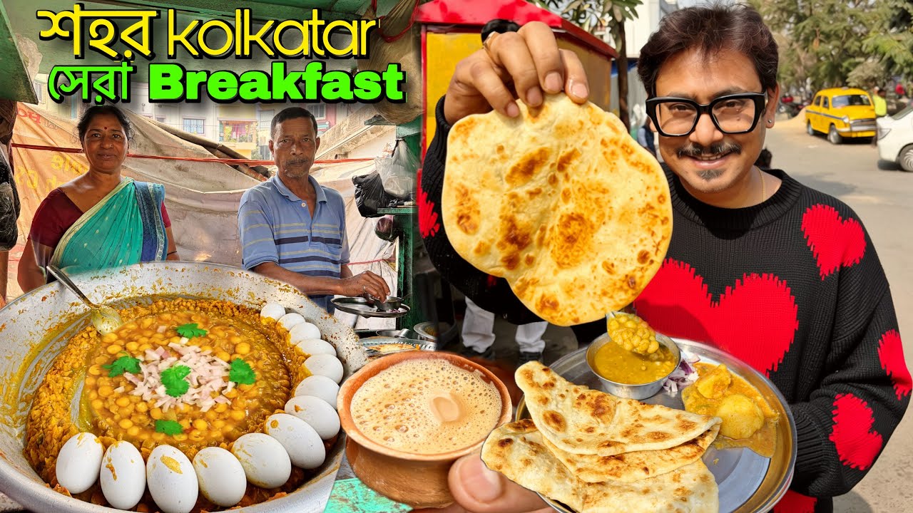 মাত্র ₹10 টাকায়😱Jumbo Paratha সাথে Ghugni আলুর দম Free চাটনি salad @highvolt13 #breakfastrecipe 