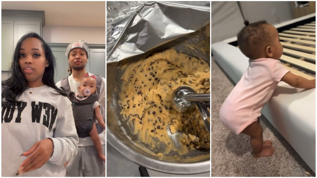 OMG KENSLY IS STANDING! + QUI FIRST TIME BAKING COOKIES #quiandken 