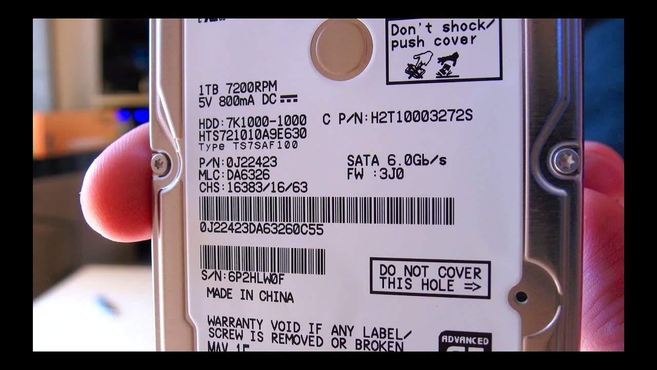 Quick Unboxing - HGST HITACHI 7K1000 1TB HDD (MKG.8000.ATX) | 08.2015 - McSzakalTV