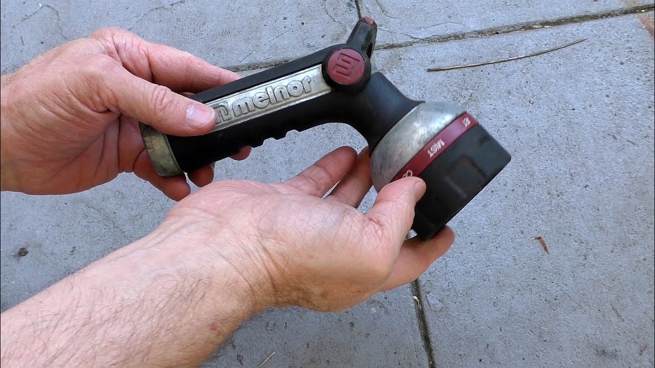 Melnor Thumb-Control Nozzle: Disassembly and Cleaning