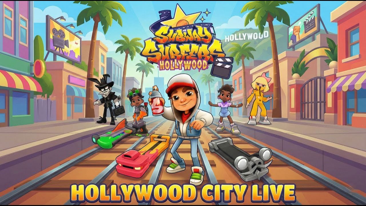 Subway Surfers Hollywood Map Live Now - Live Stream Subway Surfer Gameplay