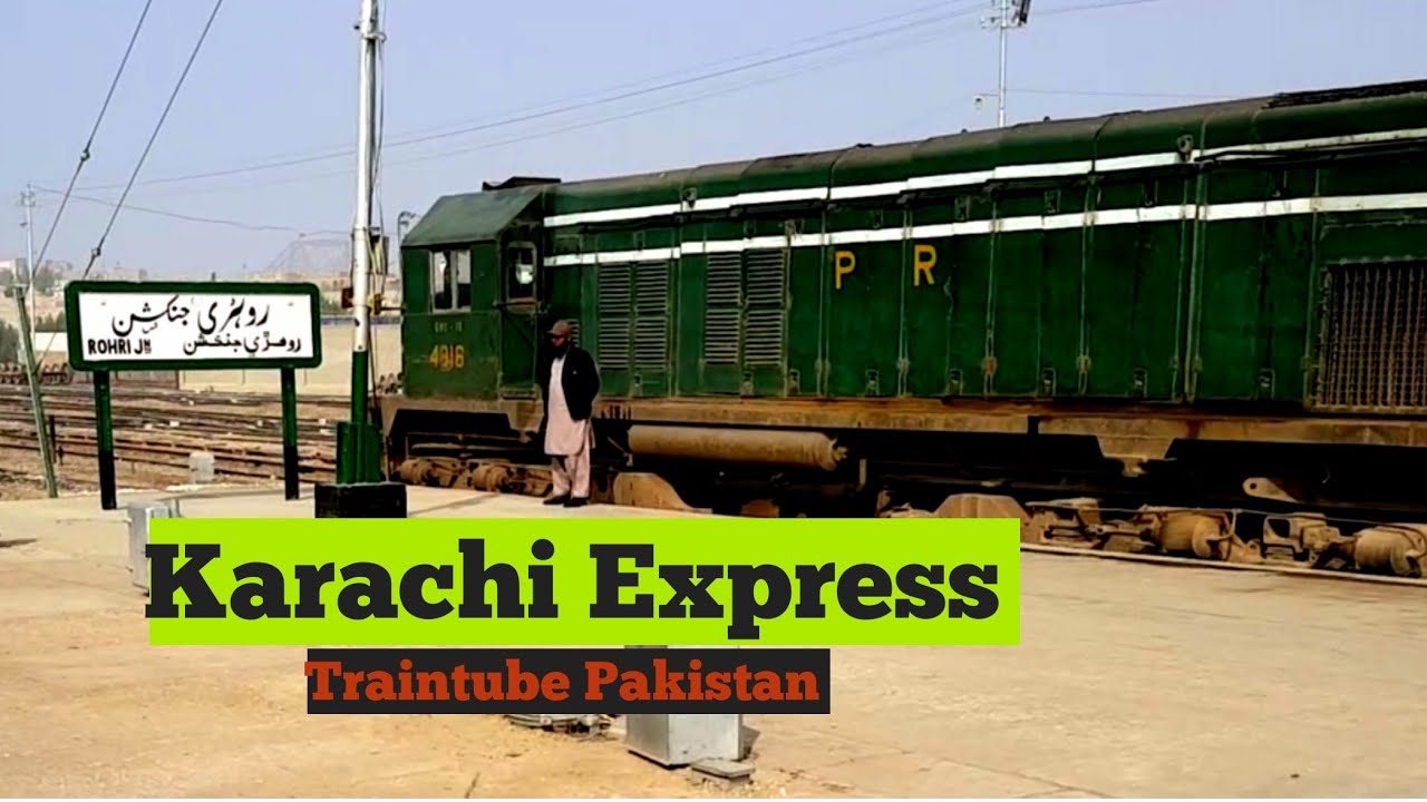 karachi express Dn Departure Rohri Station 2021