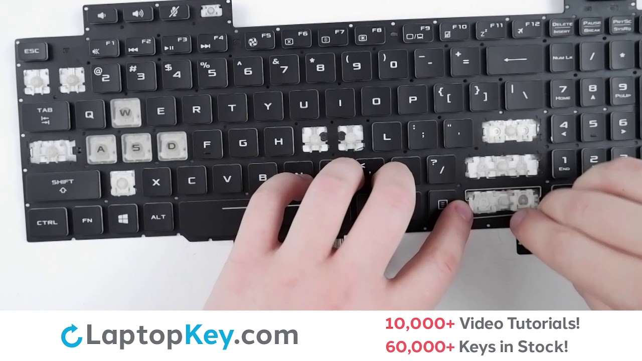 Asus Keyboard Keys Repair Installation ROG Strix GL704
