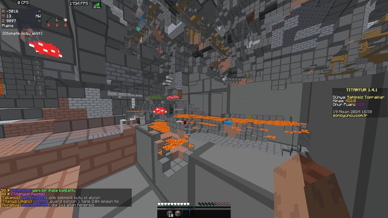 SonOyuncu Ücretsiz Hile 2024 Titanyum 1.4.1 Xray - Craftrise Ücretsiz Hile Survival Ametist Xray