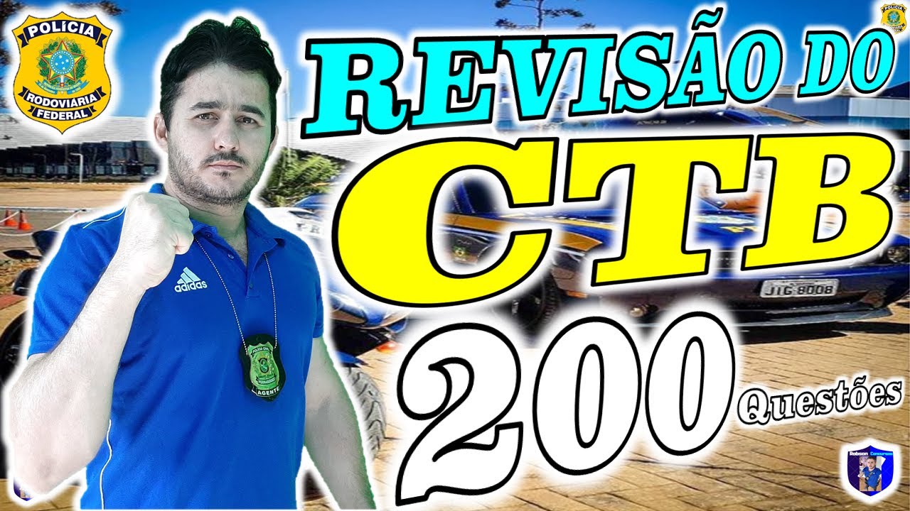 Revisão do CTB em 200 Questões para a PRF 2025