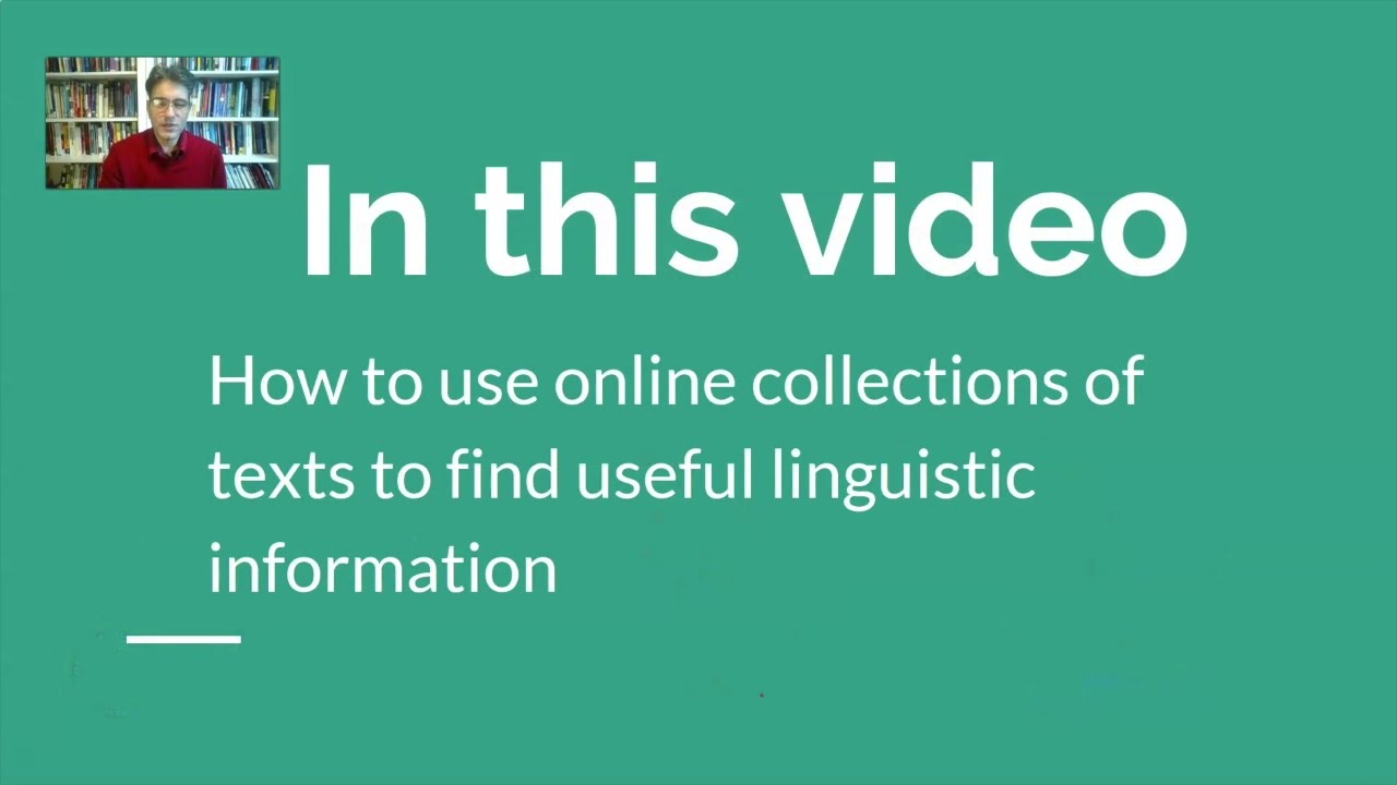 Using corpus-based tools to analyze words and texts