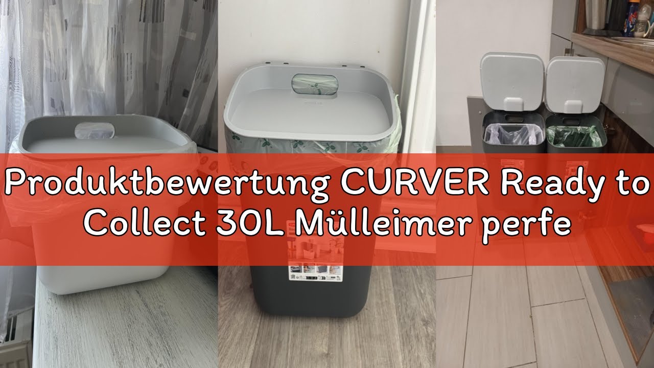 Produktbewertung CURVER Ready to Collect 30L Mülleimer perfekt zur Trennung von Abfall, Mülltrennsys