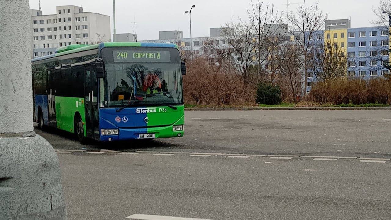 jízda na lince 240 autobusem Irisbus crossway LE 12M v úseku livornská-háje