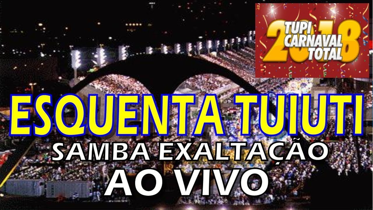 Tuiuti 2018 - Samba de esquenta ao vivo na Sapucaí.