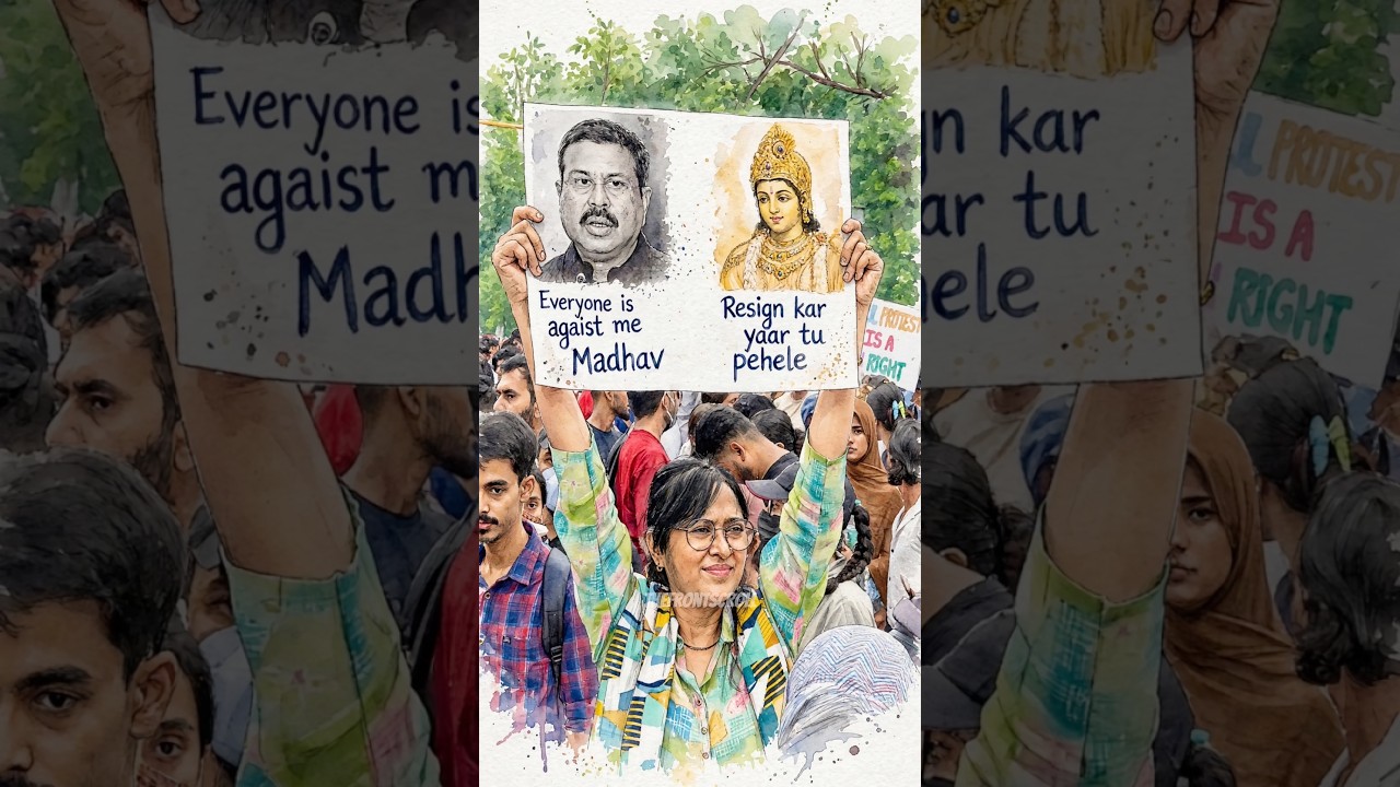 Unique Posters at Protest by GENZ part 2 #cjpprotest #sonamwangchuk #jantarmantar